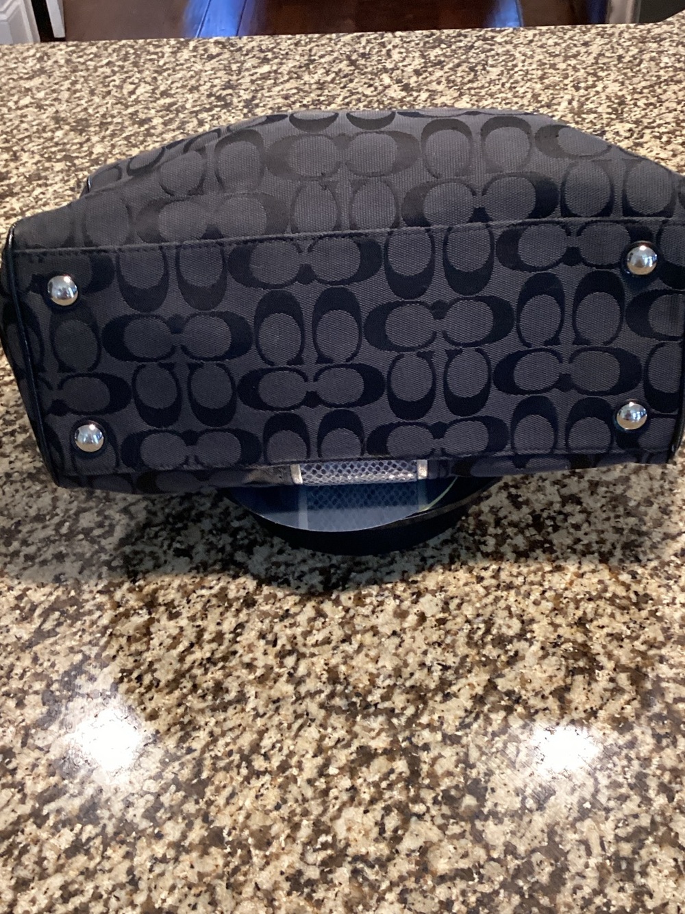 Coach Black Signature Jacquard Satchel with Crossbody Strap - Picture 3 of 5